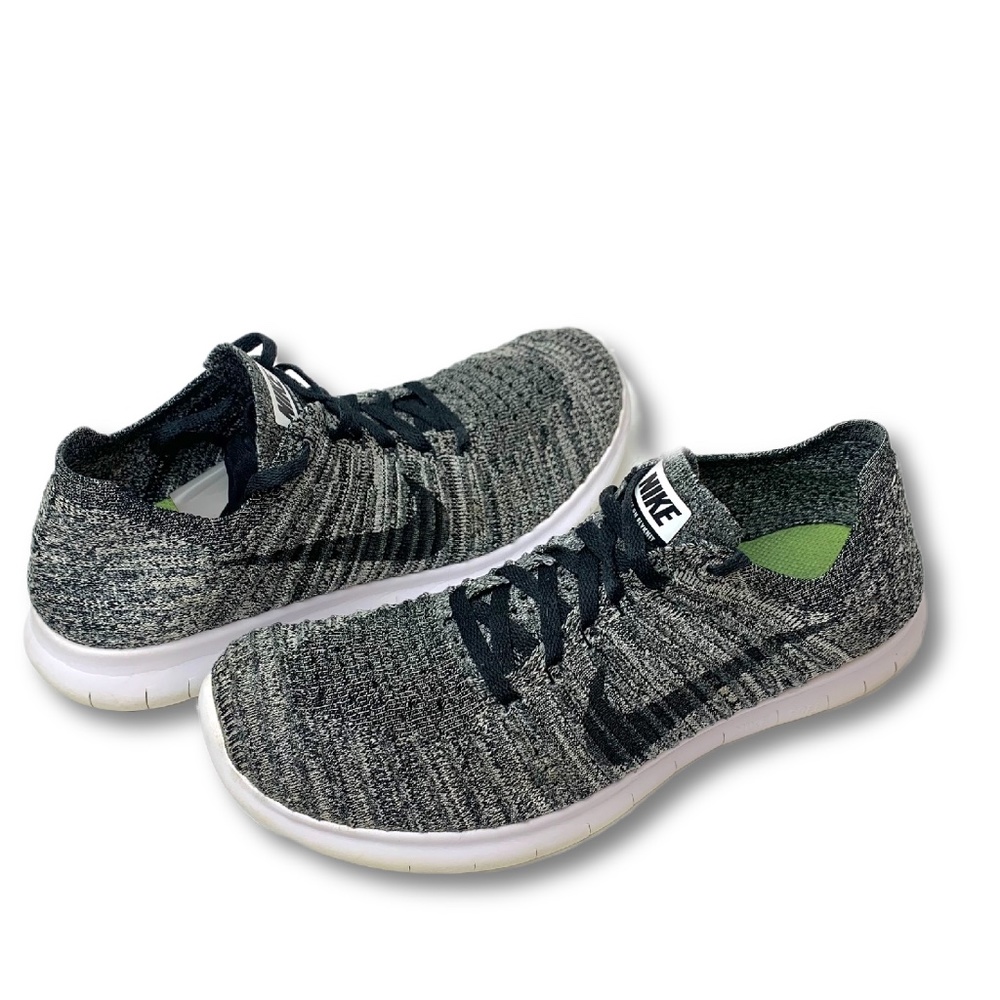 Nike Free Rn Flyknit 2016 Running Shoes Oreo